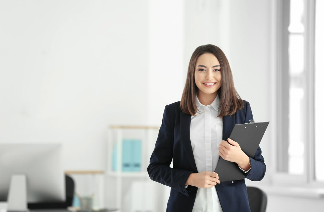 A Female Lawyer Smiling